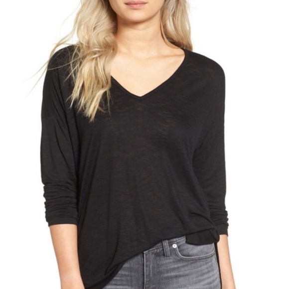 Madewell Tops - Madewell Black Anthem Long Sleeve Tee Sz S ::ZZ5